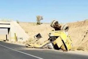 مرگ یک راننده بر اثر سقوط ناگهانی بیل مکانیکی