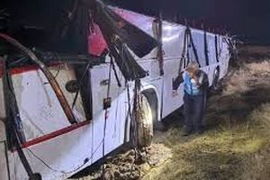 ۶ کشته در تصادف اتوبوس با سواری