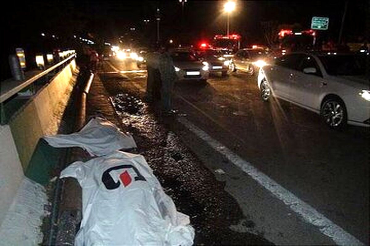مرگ هولناک ۲ جوان پژو سوار در این اتوبان تهران