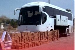 اتوبوس حامل کالای قاچاق در هرمزگان توقیف شد